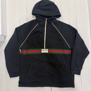 Gucci 1/4 Zip Hoodie size xl